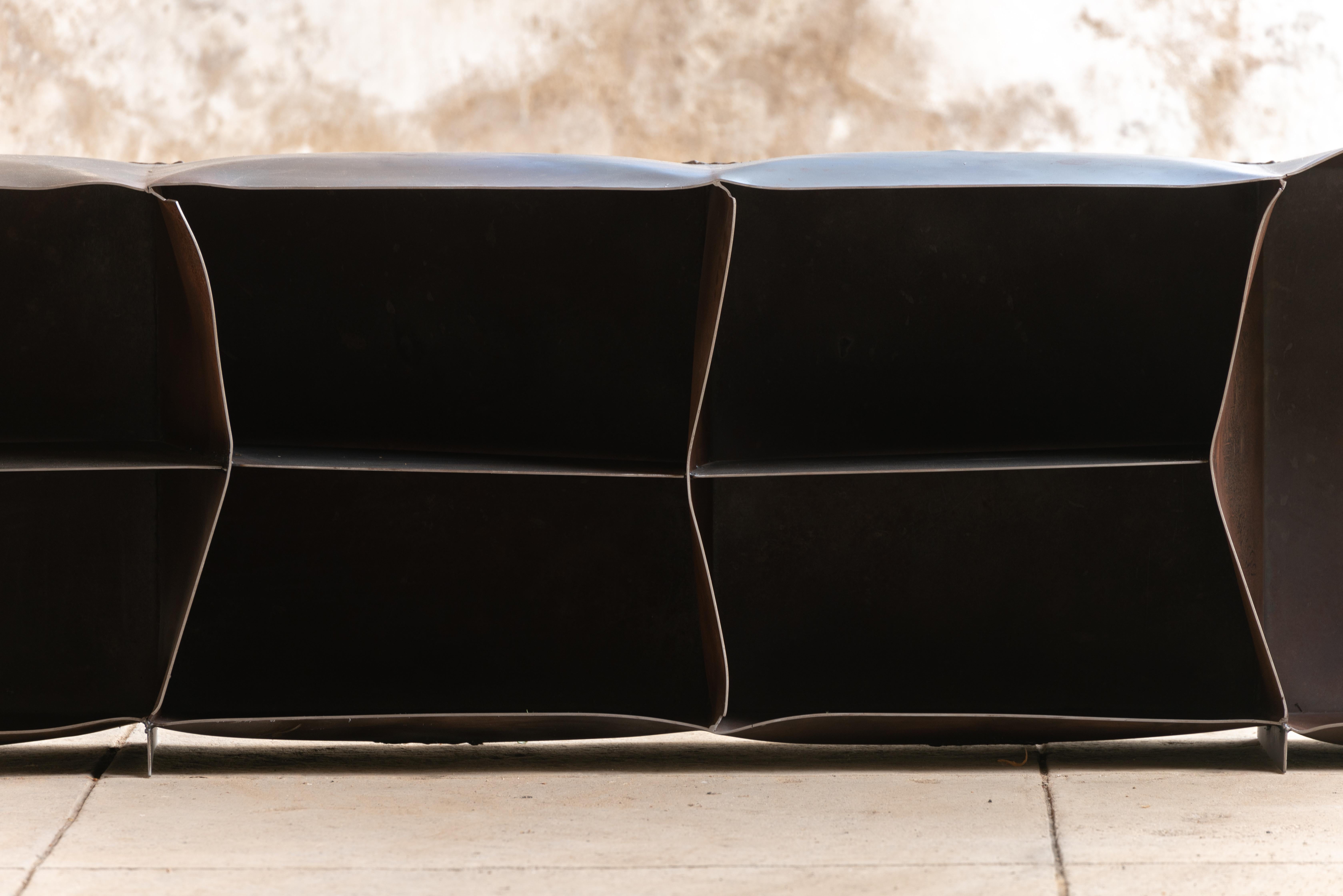 Contemporary with dynamite exploded 'Lose control' steel For Sale 1