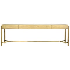 "RAJ" Contemporary Wood an Metal Console - Immediate Delivery