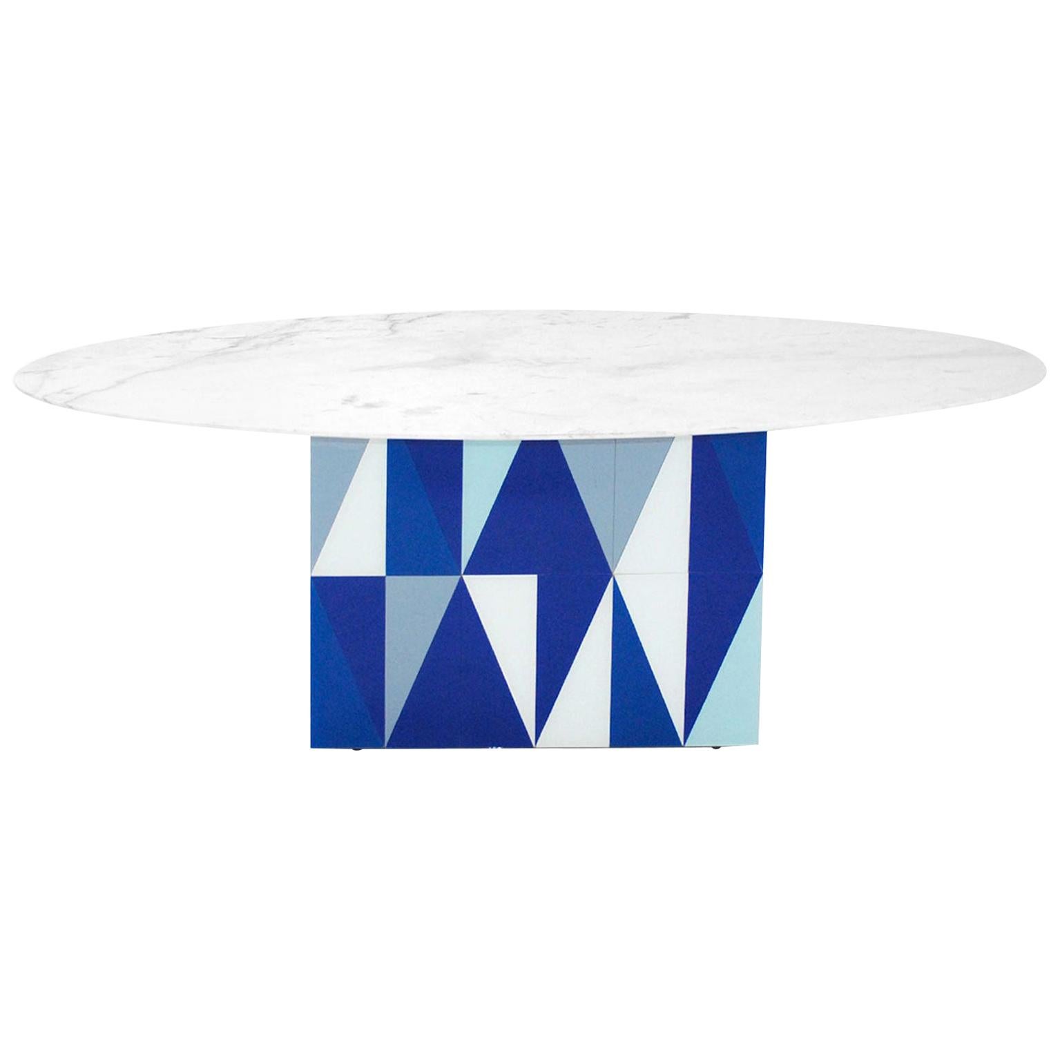 L.A. Studio Modern Marble Italian Table For Sale at 1stDibs
