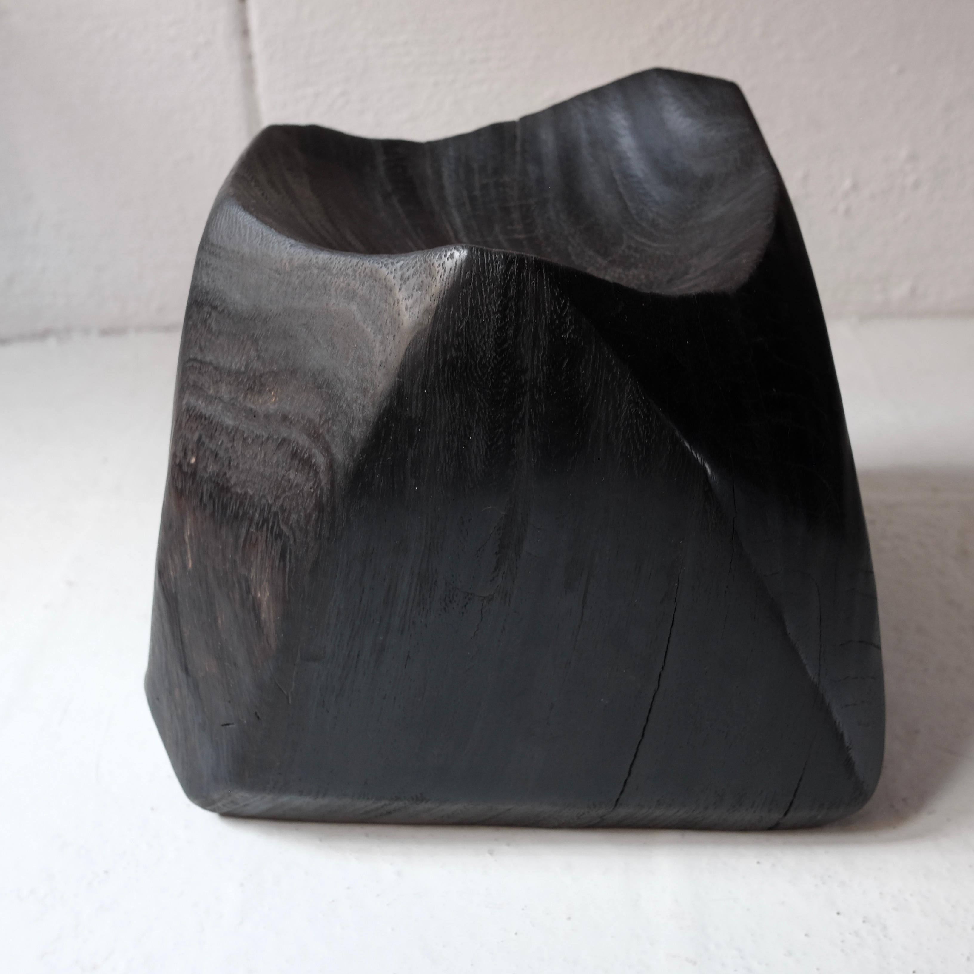 Fired Contemporary Wood Sculpture