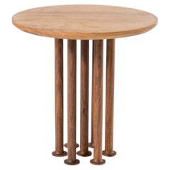Contemporary Walnut Wood Side Table "Molinillo 007" by Colección Estudio