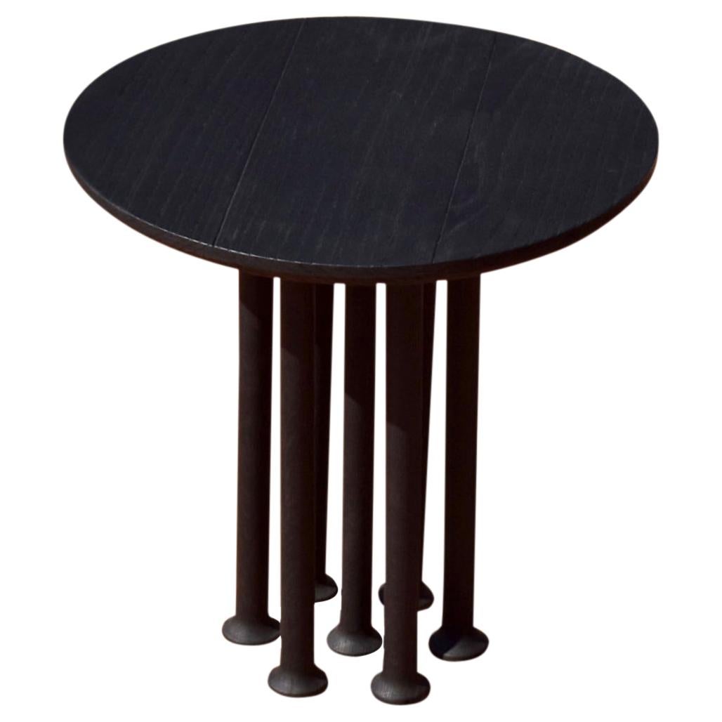 Contemporary Wood Side Table "Molinillo 007 Side Table" by Colección Estudio For Sale