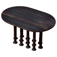 Petite table basse contemporaine en Oak Oak Wood Burnished Molinillo 013 by Colección