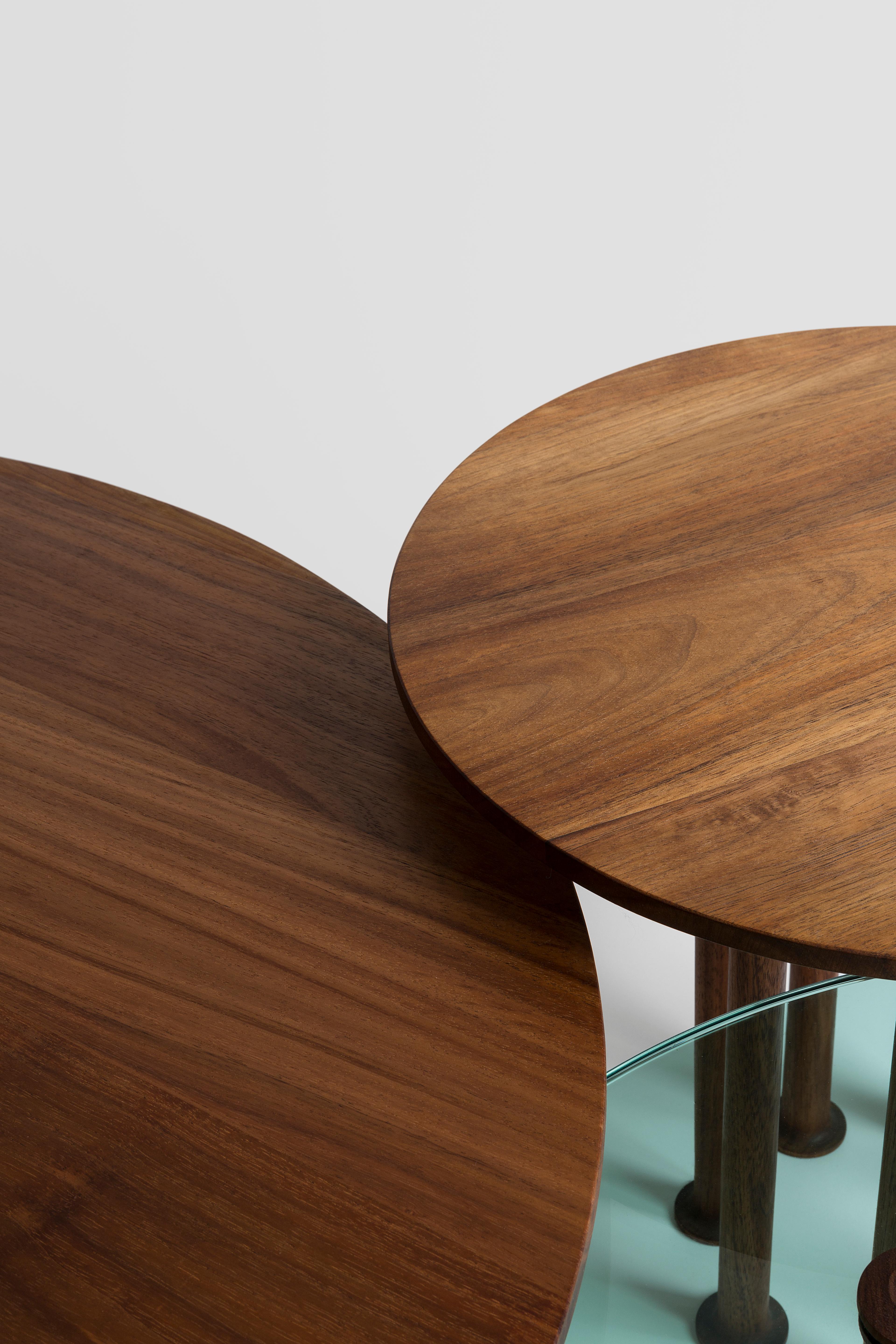 Contemporary Wood Side Table 