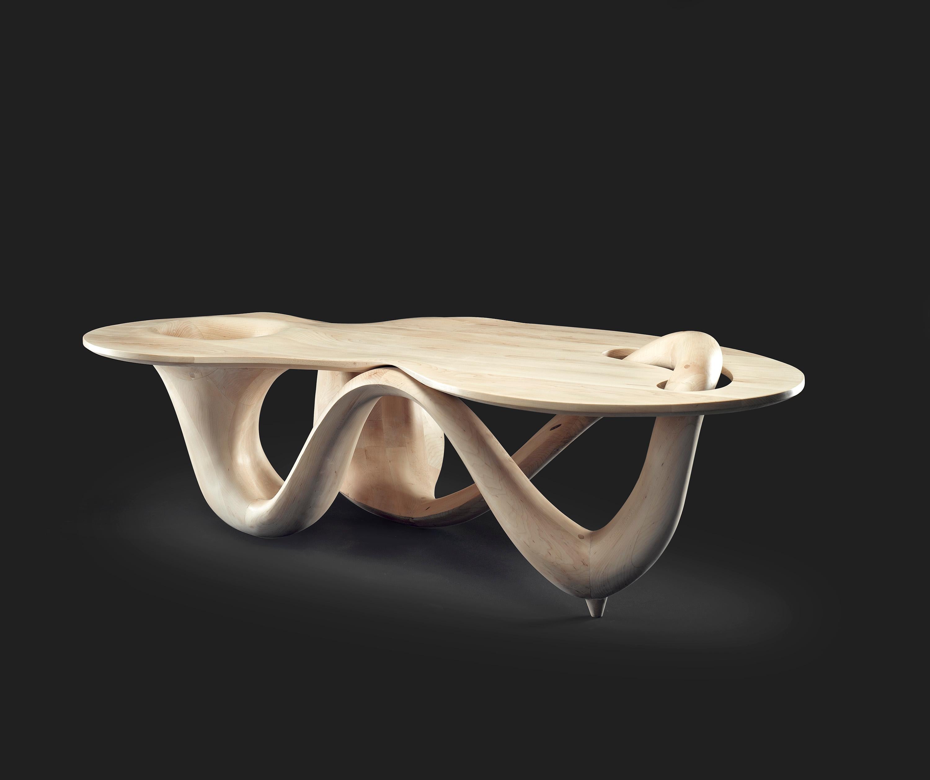 Moderno Tavolo Wood Contemporary di Gildas Berthelot in vendita