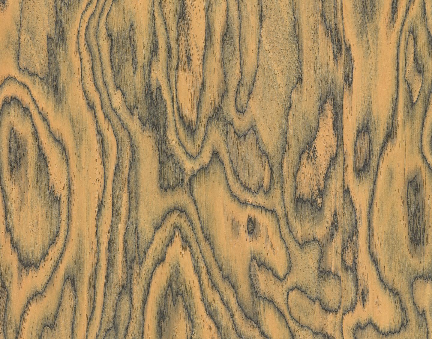 Postmoderne Table de salle à manger contemporaine en bois plaqué. ALPI plateau de table jaune plaqué Sottsasss en vente