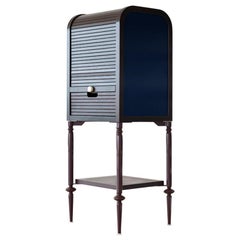 Contemporary Wood with Lacquer Panels Coffee and Tea Cabinet by Luis Pons