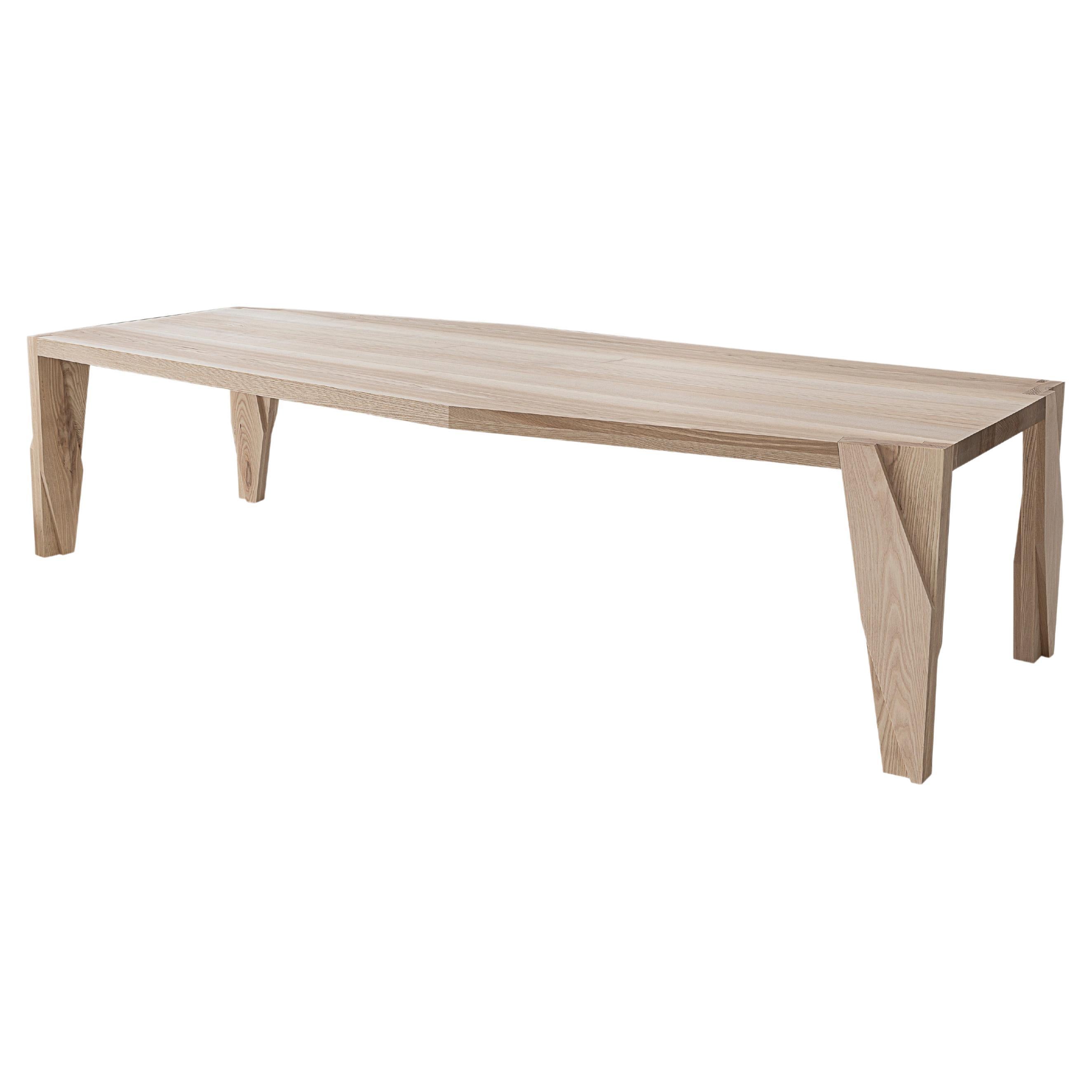 Contemporary Wooden 6 Seater Dining Table, Moramour by Adam Court for Okha For Sale