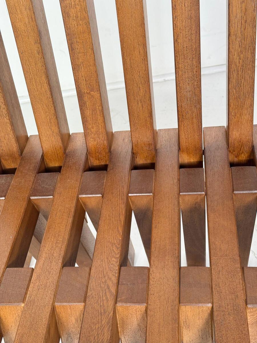 Contemporary Holzbank, Italien im Angebot 1