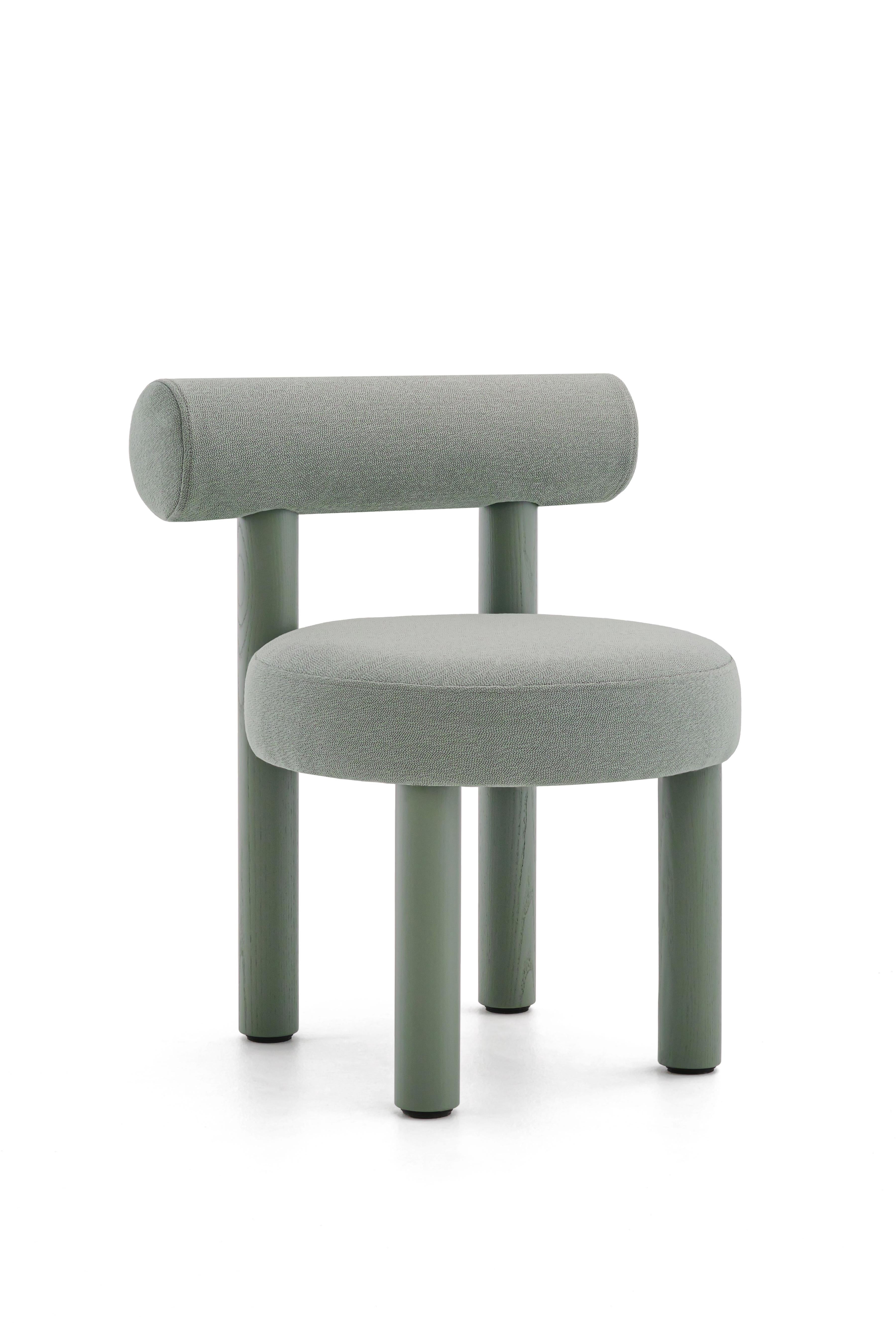 Contemporary Wooden Chair 'Gropius Cs2' by Noom, Arco Rohi Aqua For Sale 3