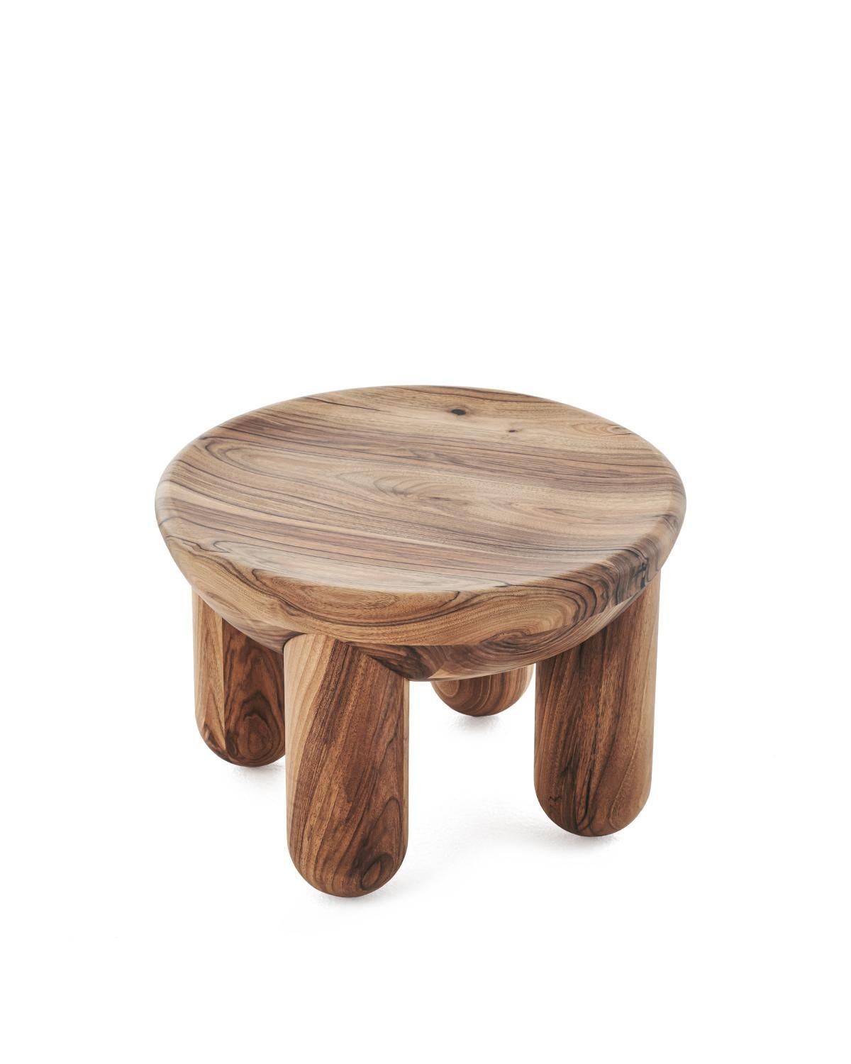Contemporary Wooden Coffee or Side Table 'Freyja 1' by Noom, Brown Stained Ash For Sale 11