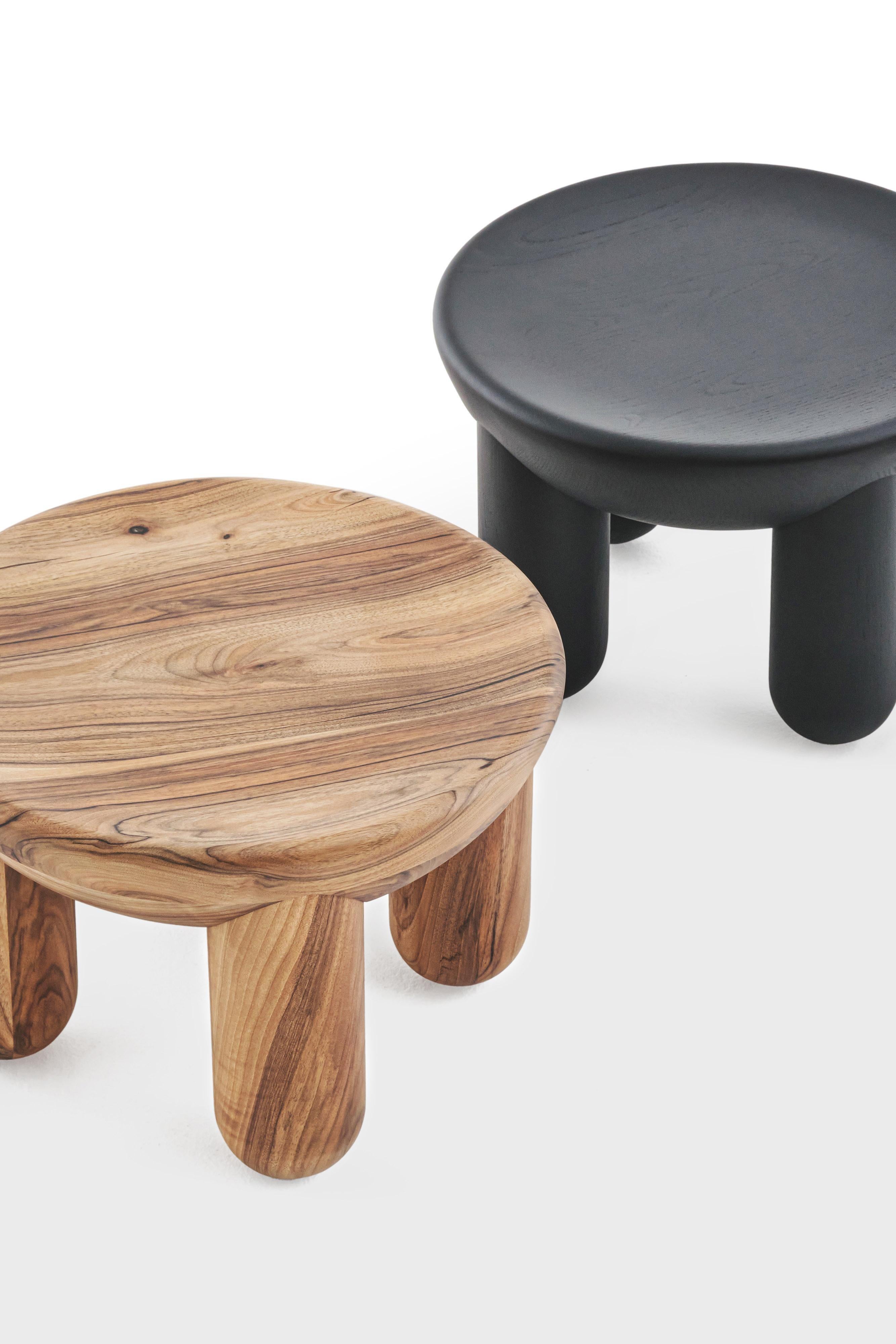 Table basse ou d'appoint contemporaine en bois 'Freyja 2' by NoOM, Thermo Ash en vente 11