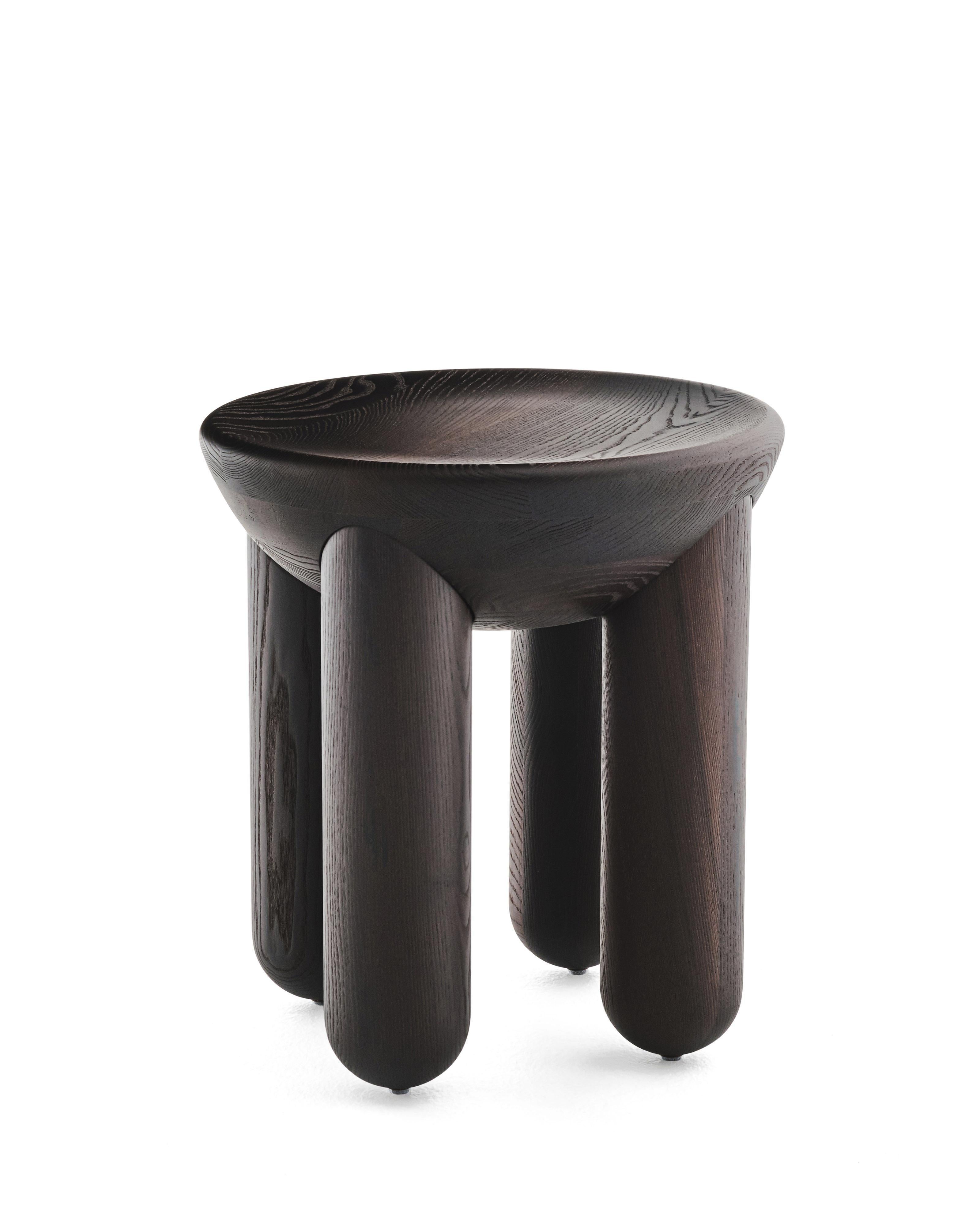 Table basse ou d'appoint contemporaine en bois 'Freyja 3' par NoOM, Noyer en vente 2