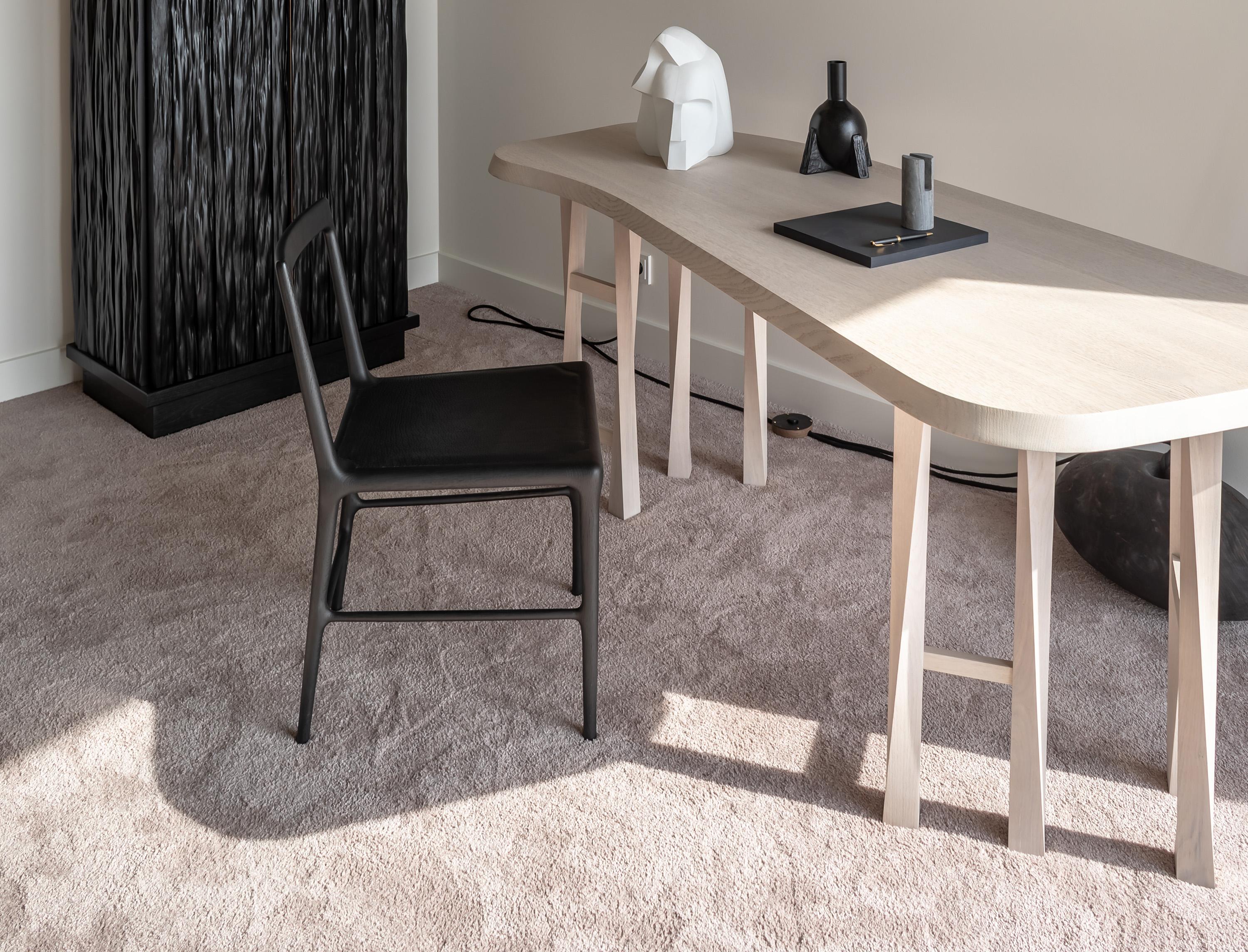 Brushed Contemporary Wooden Desk - TWI by Christophe Delcourt