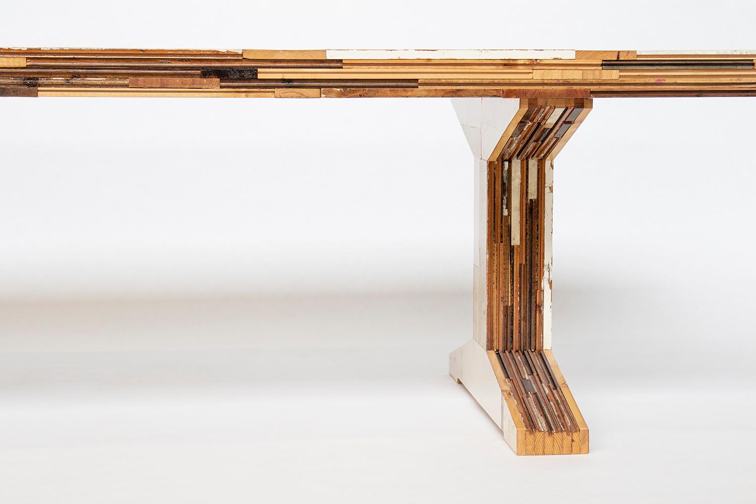 Contemporary Modern Wooden Dining Table, Waste Table in Scrapwood by Piet Hein Eek For Sale