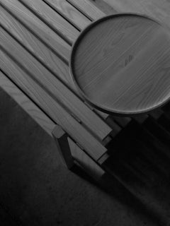 Contemporary Wooden Interlude Bench Large Size with Plates