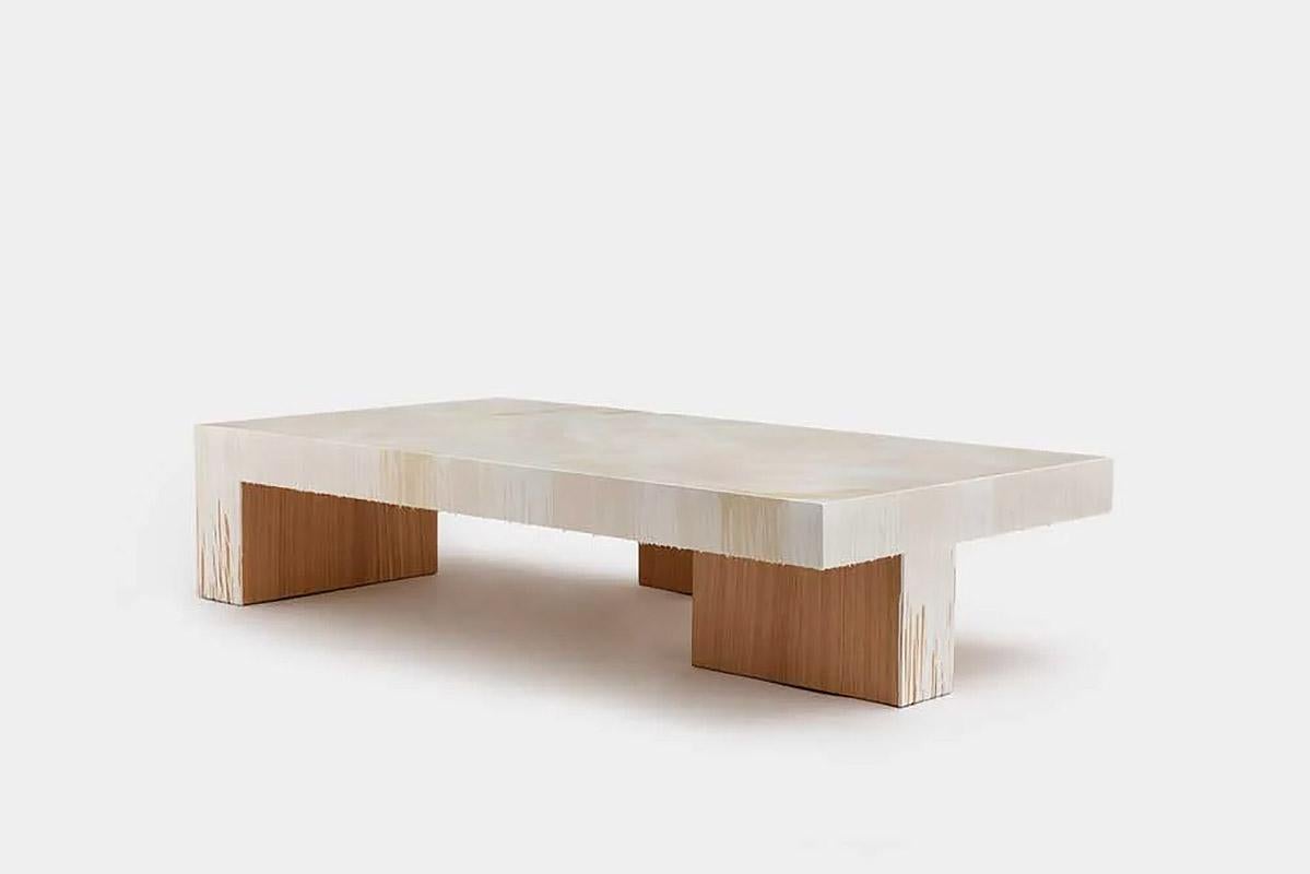 Modern Contemporary wooden low table, Sculpture Coffee Table by Faye Toogood For Sale
