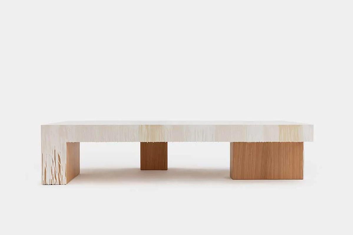 Modern Contemporary wooden low table, Sculpture Coffee Table by Faye Toogood For Sale