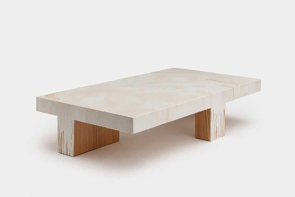 Wood Contemporary wooden low table, Sculpture Coffee Table by Faye Toogood For Sale