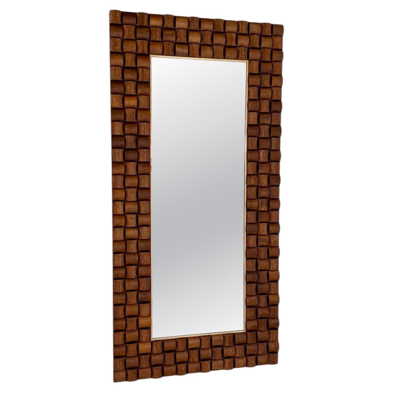 Contemporary Wooden Mirror, Italy