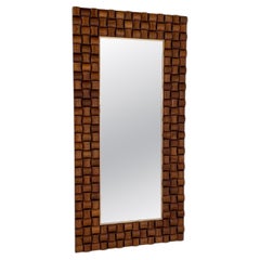 Espejo Contemporáneo de Madera, Italia