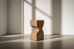 Contemporary Wooden Nightstand Socle No80, Joel Escalona Design