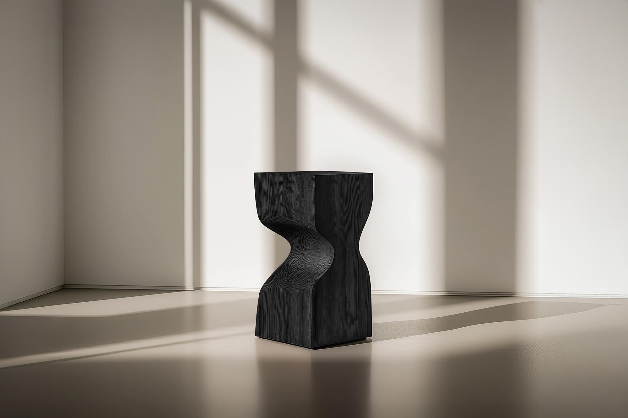 Mexicain Table de nuit contemporaine en bois Socle No80, Joel Escalona Design en vente