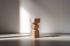 Contemporary Wooden Socle No104 Side Table, Designed by Joel Escalona