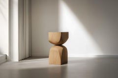 Tavolino contemporaneo in legno Socle No122, Design di Joel Escalona
