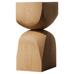 Tavolino contemporaneo in legno Socle No122, Design di Joel Escalona