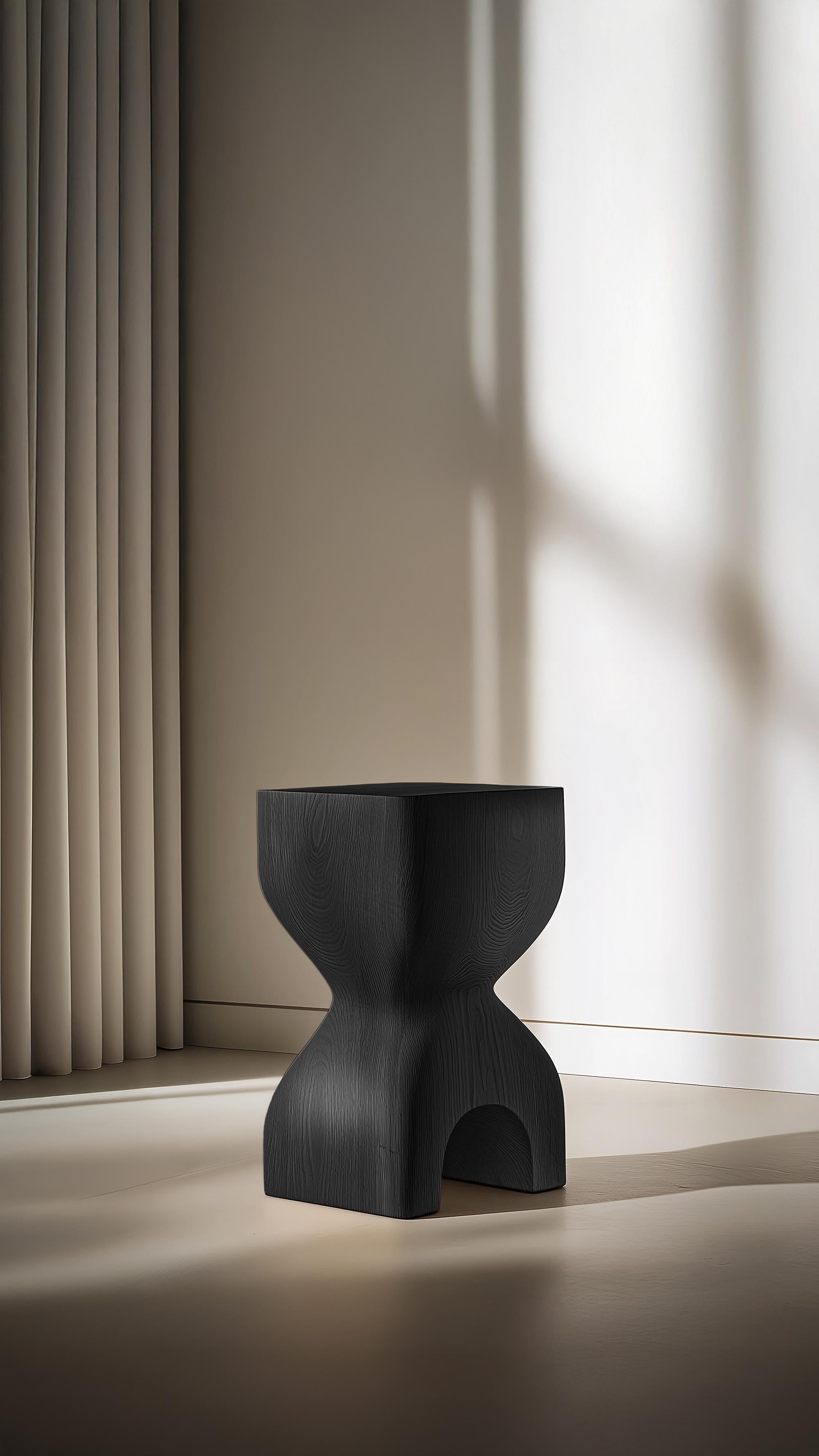 Contemporary Wooden Socle No52 Side Table, Joel Escalona Design In New Condition For Sale In Ciudad de México, CDMX