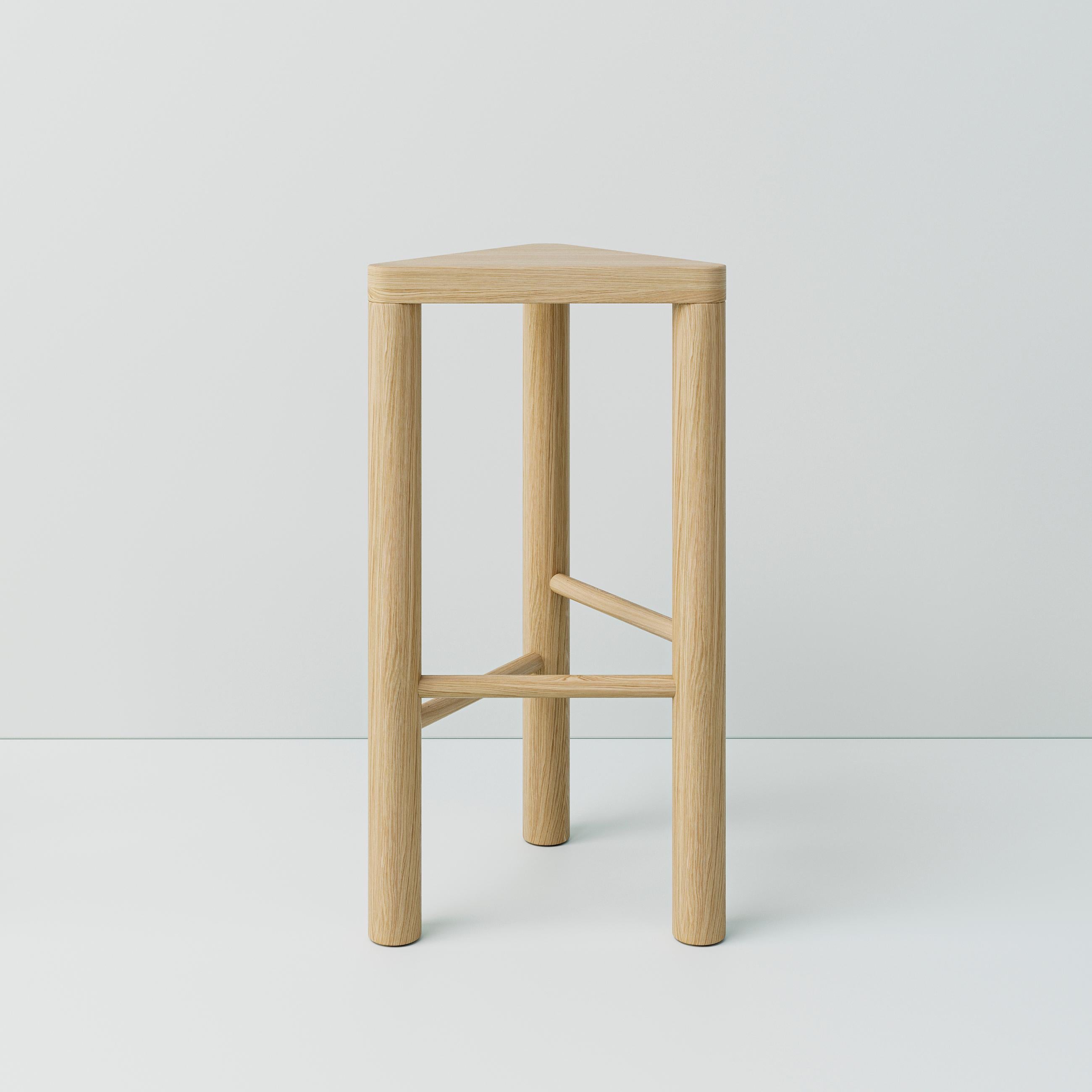 Contemporary Wooden Stool 'Anyday' by Oitoproducts, Natural In New Condition In Paris, FR