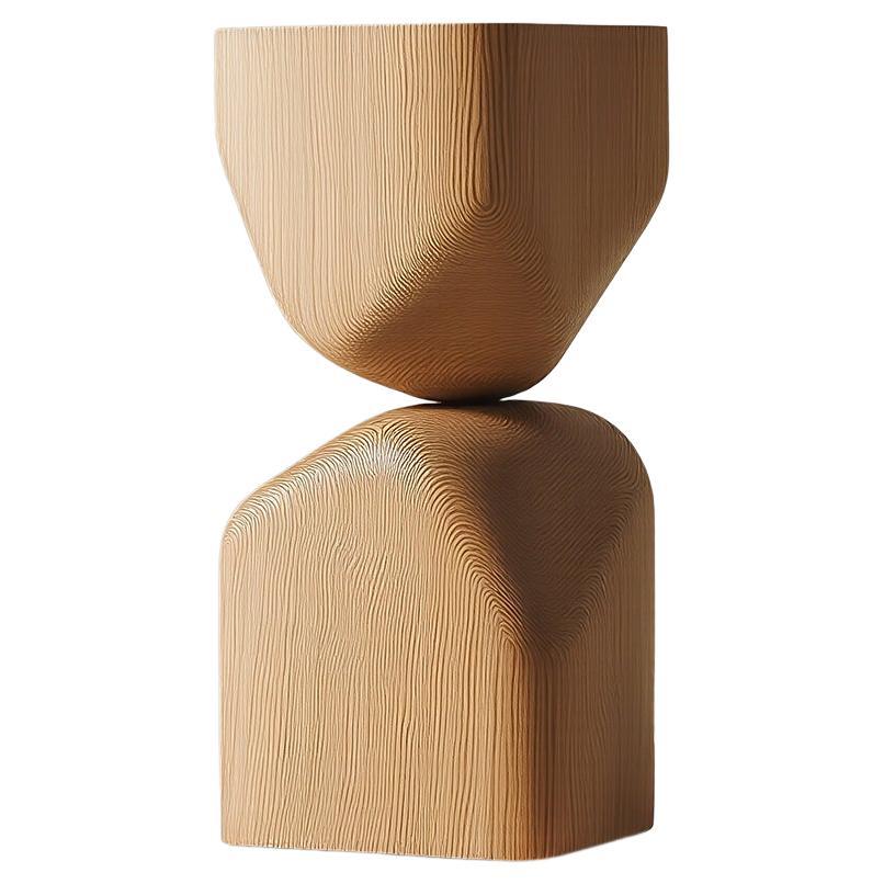 Zeitgenössischer Holzhocker Socle No118, Joel Escalona Design im Angebot