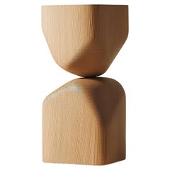 Contemporary Wooden Stool Socle No118, Joel Escalona Design