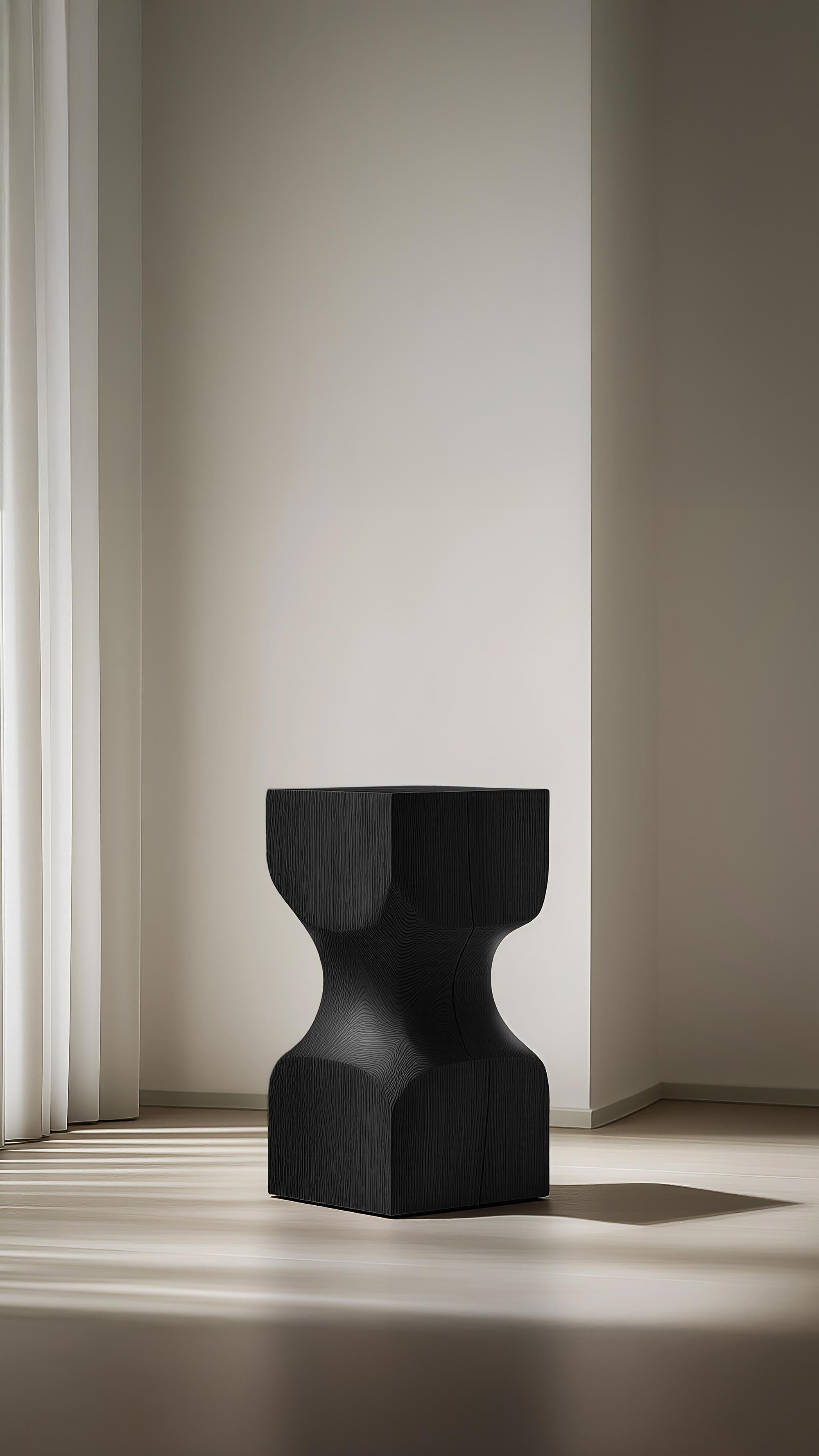 Contemporary Wooden Stool Socle No66, Designed by Joel Escalona In New Condition For Sale In Ciudad de México, CDMX