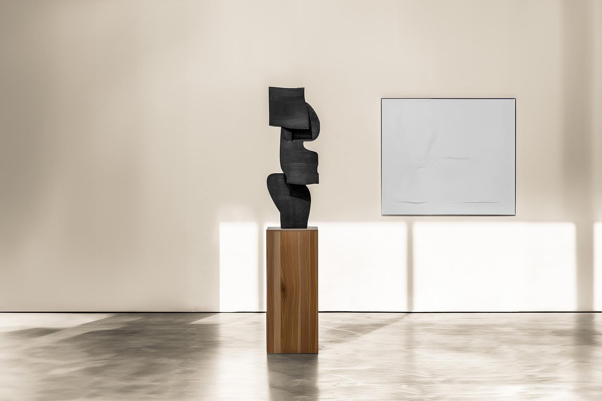 Mid-Century Modern Contemporary Wooden Totem Art Unseen Force No34 Produced by NONO For Sale