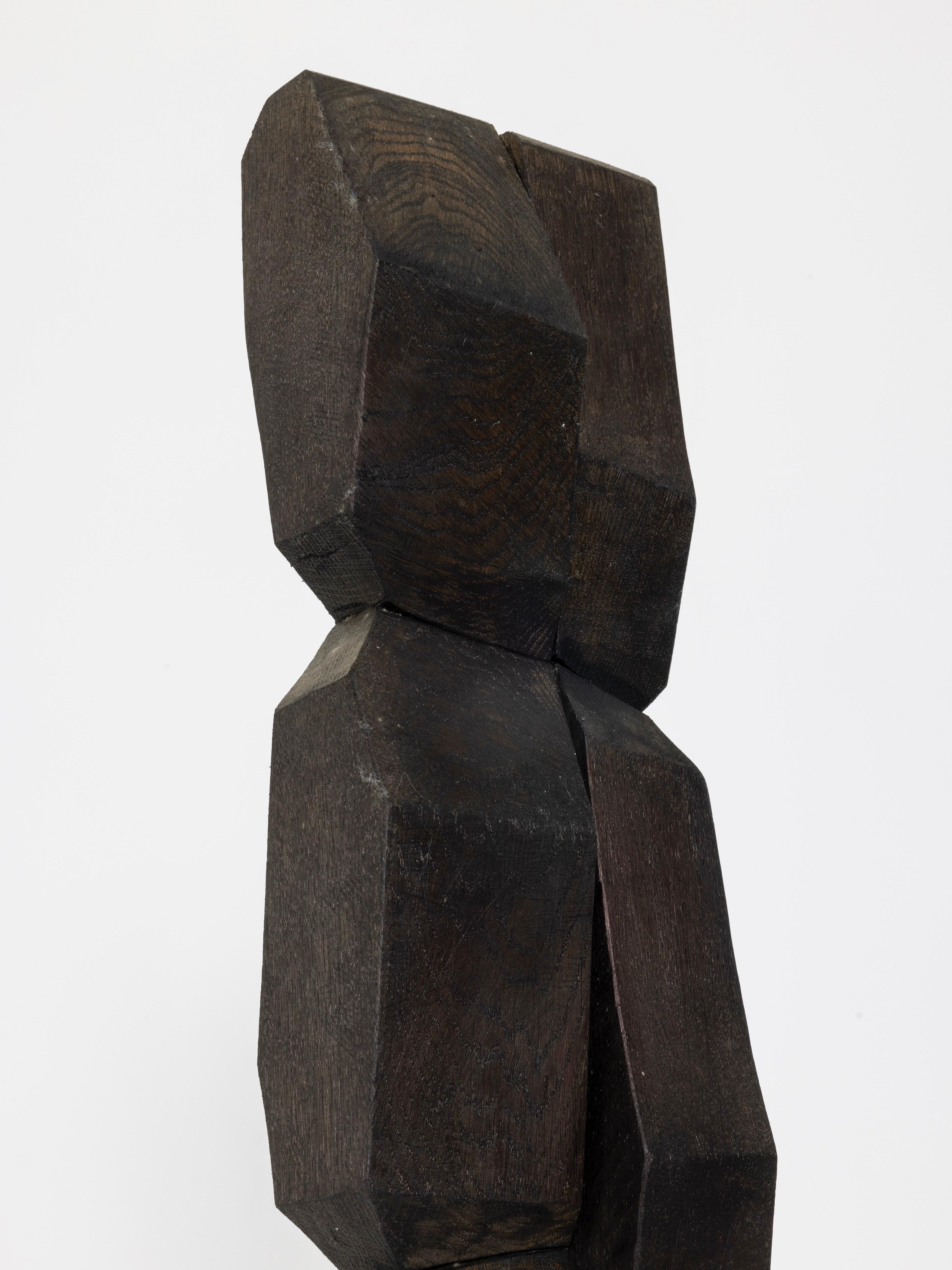 XXIe siècle et contemporain Sculpture totem contemporaine en bois de Bertrand Créac'h, France en vente