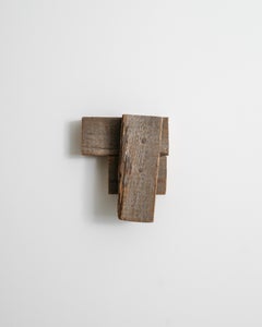 Escultura contemporánea de madera para pared Obra de arte de Richard Nonas Producida en EE.UU. 2006