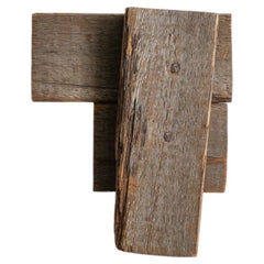 Escultura contemporánea de madera para pared Obra de arte de Richard Nonas Producida en EE.UU. 2006