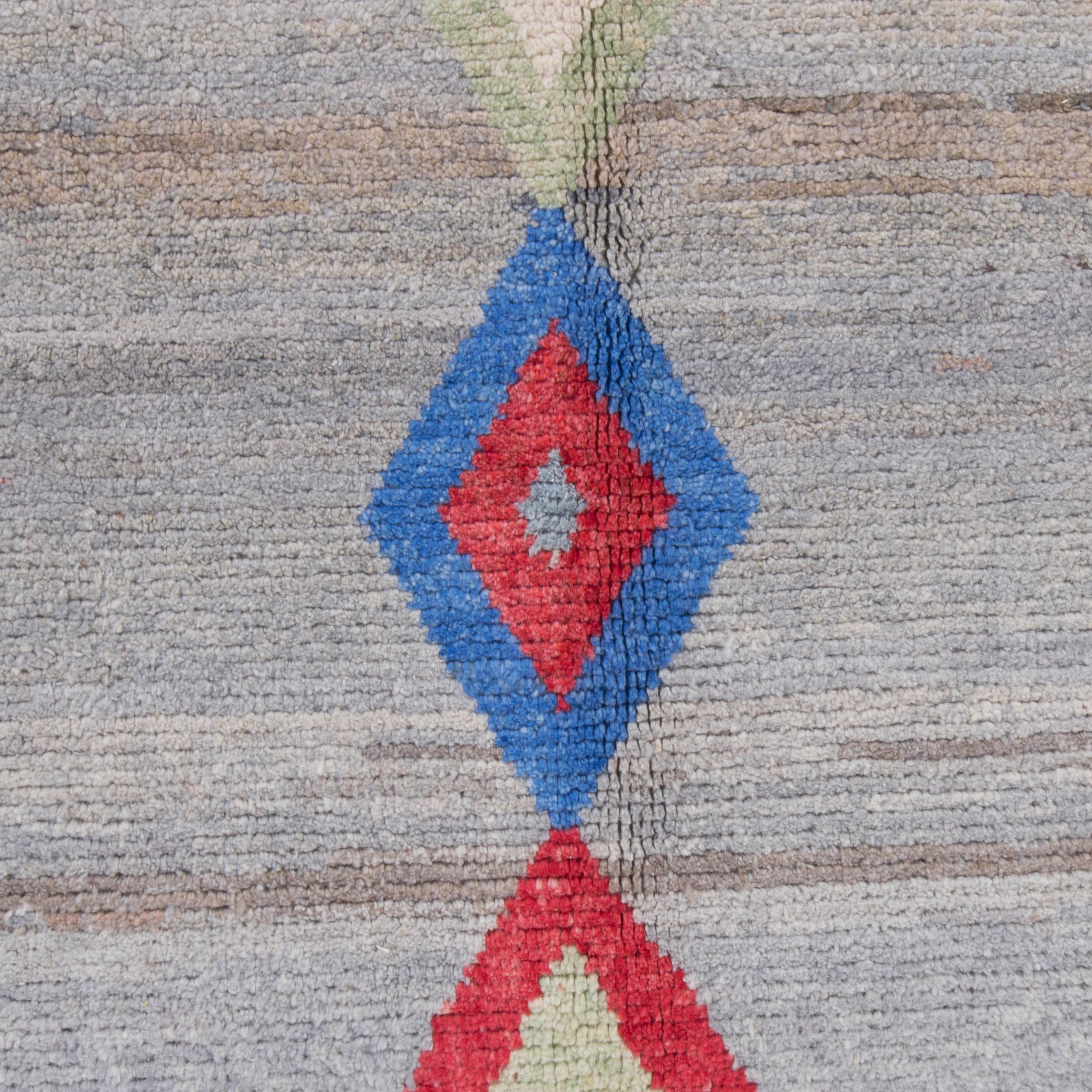 Modern Contemporary Wool Colorful Turkish Rug