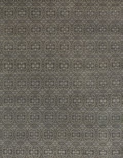 Contemporary Wool Hand-woven Gray Pattern Rug