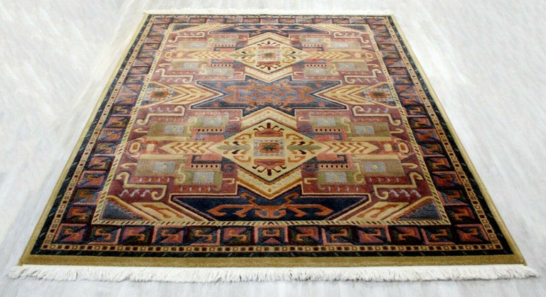 Contemporary Wool Mirage Area Rug Carpet, 1990s In Good Condition In Keego Harbor, MI