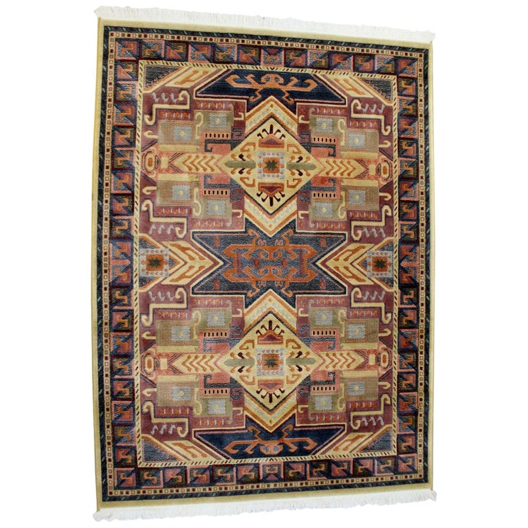 Contemporary Wool Mirage Area Rug Carpet, 1990s