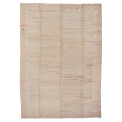 Used Contemporary Wool Neutral Turkish Rug