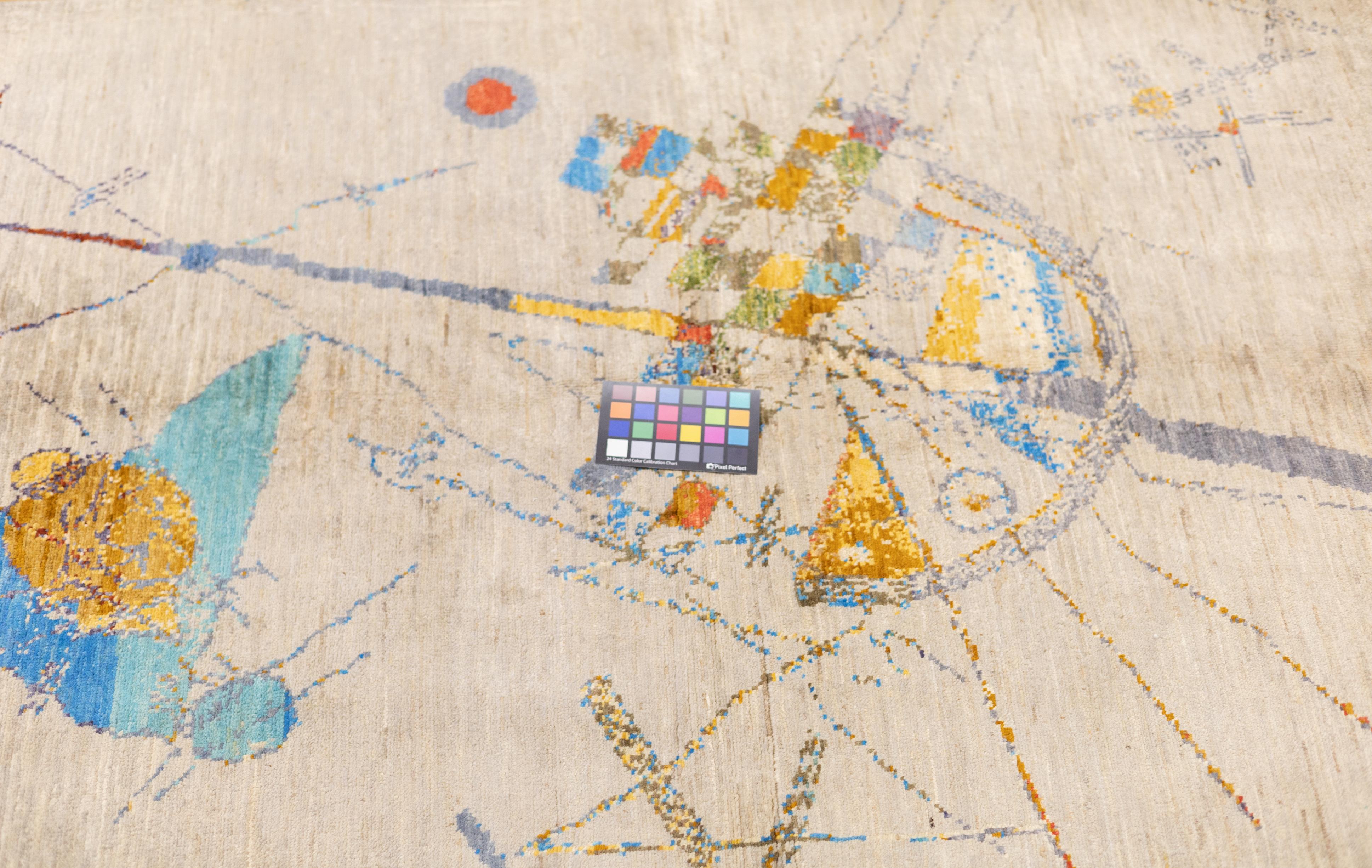 Contemporary Wool Rug 4'1
