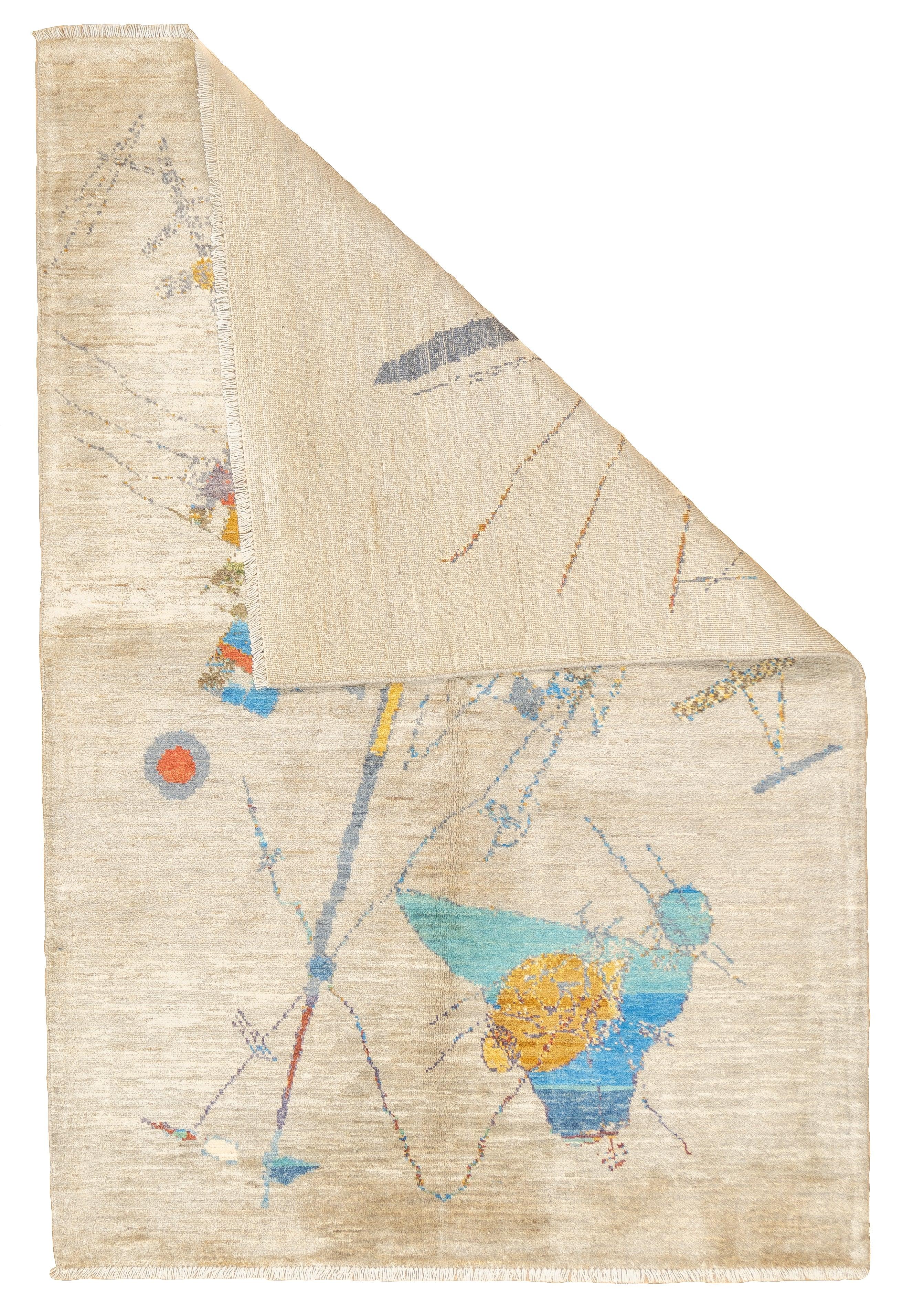 Contemporary Wool Rug 4'1