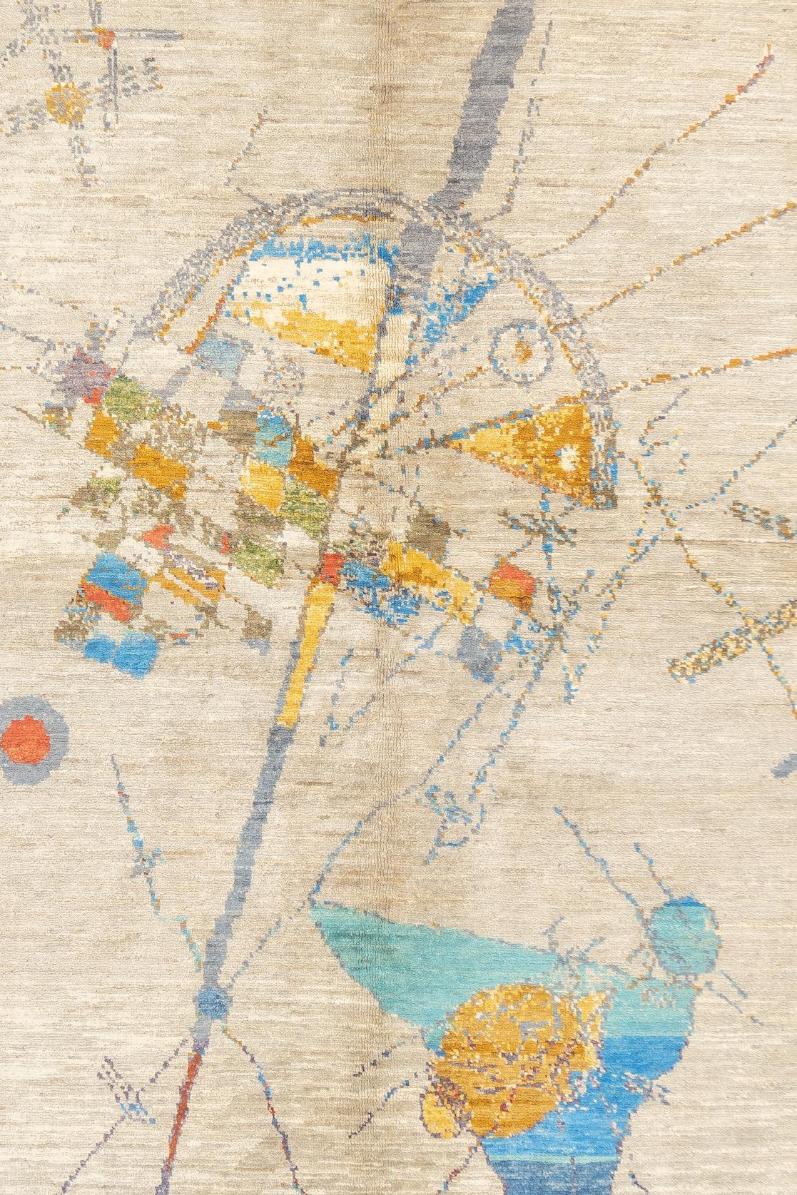 Turkish Contemporary Wool Rug 4'1