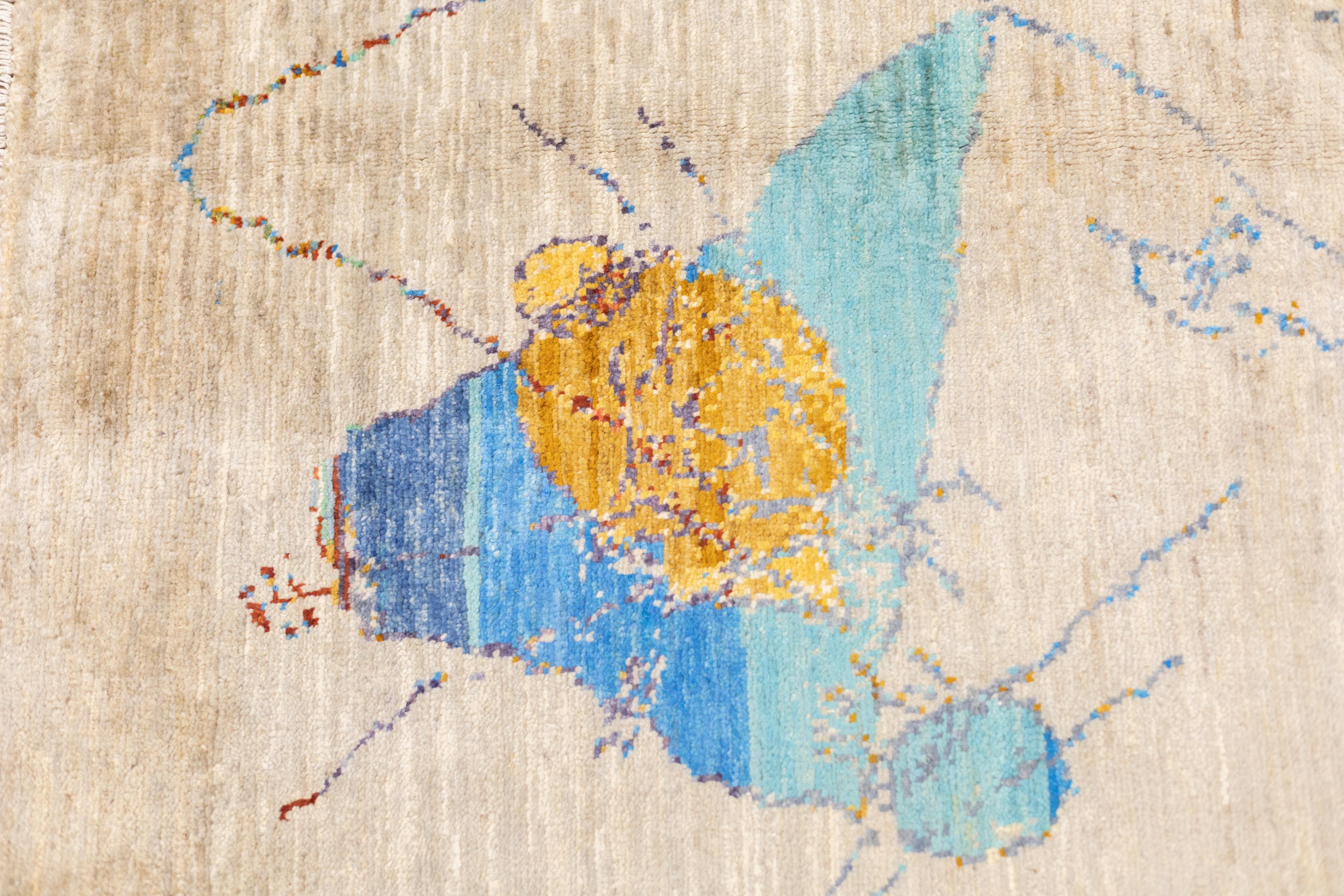 Contemporary Wool Rug 4'1