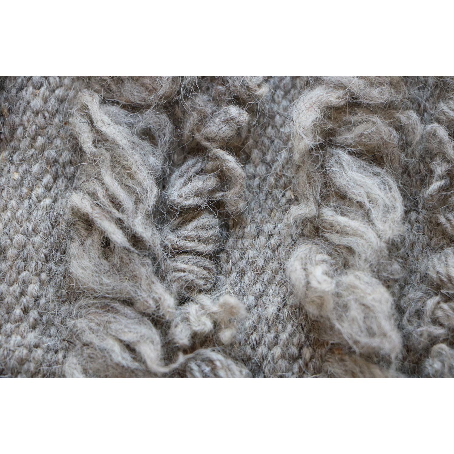 21st Cent Nature Inspired Grey Wool Rug by Deanna Comellini In Stock 105x200 cm For Sale 2