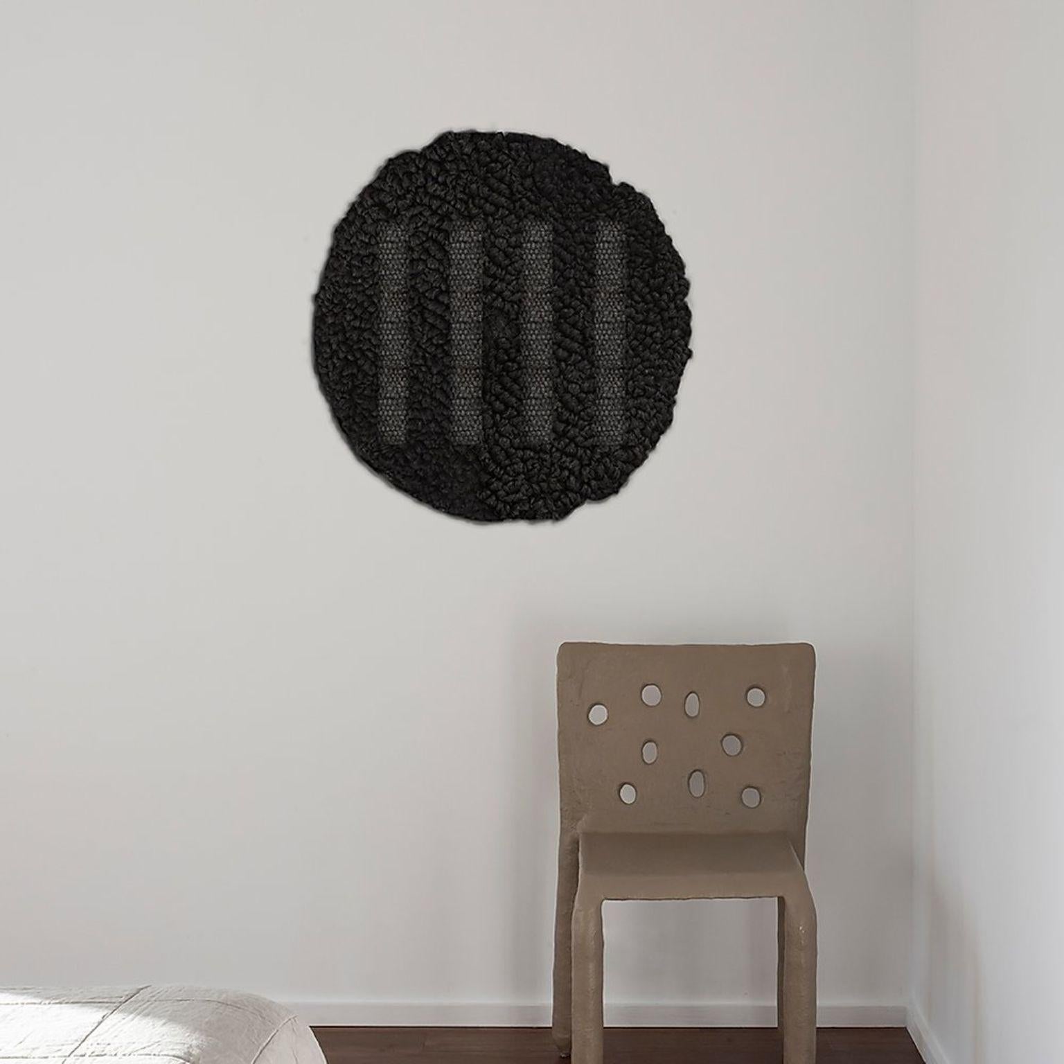 Wood Contemporary Wool Tapestry by Faina